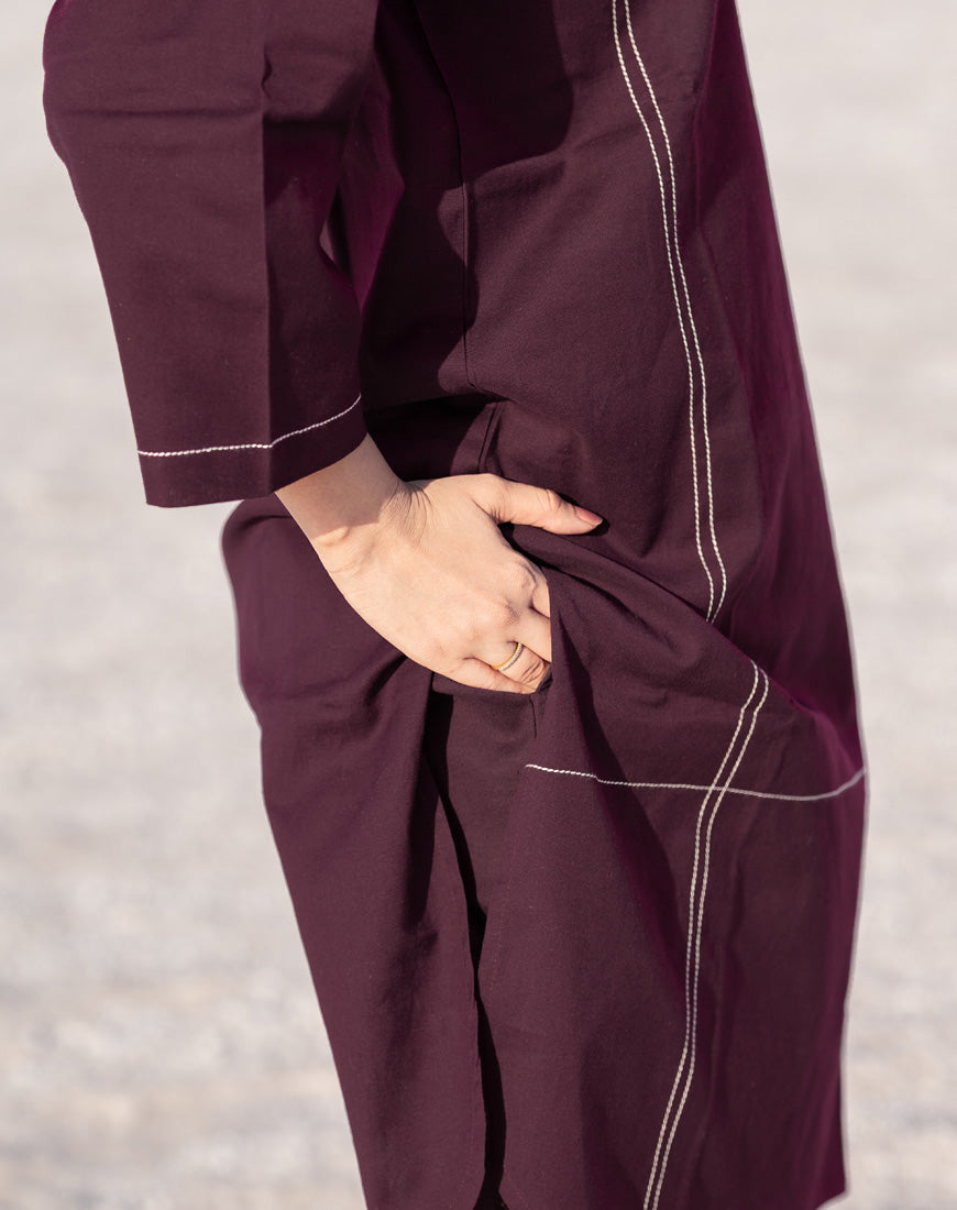 Deep Wine Co-ord Set