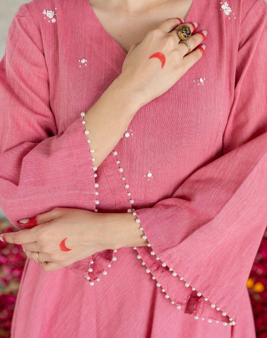 Gulabi Kurta Set
