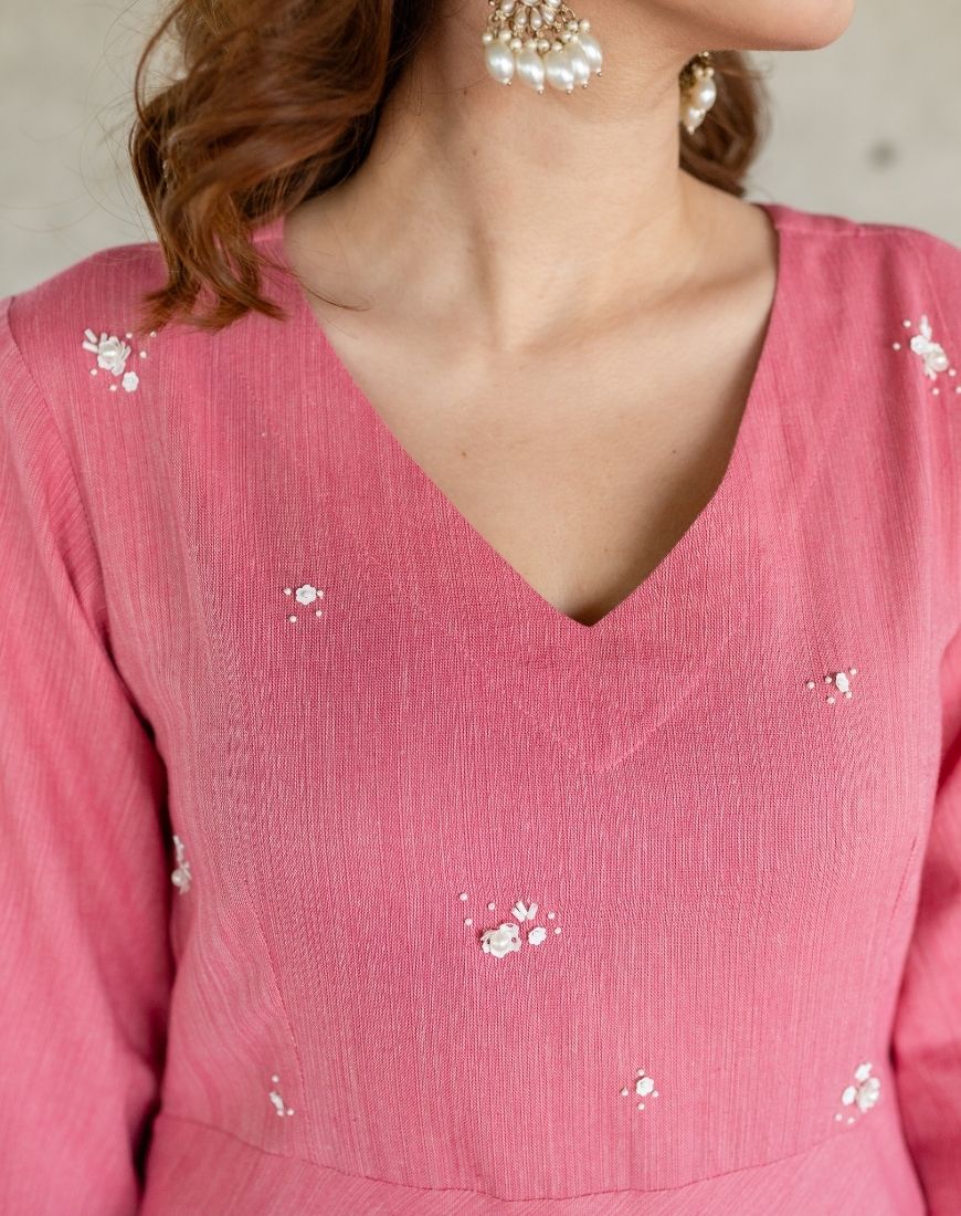 Gulabi Kurta Set