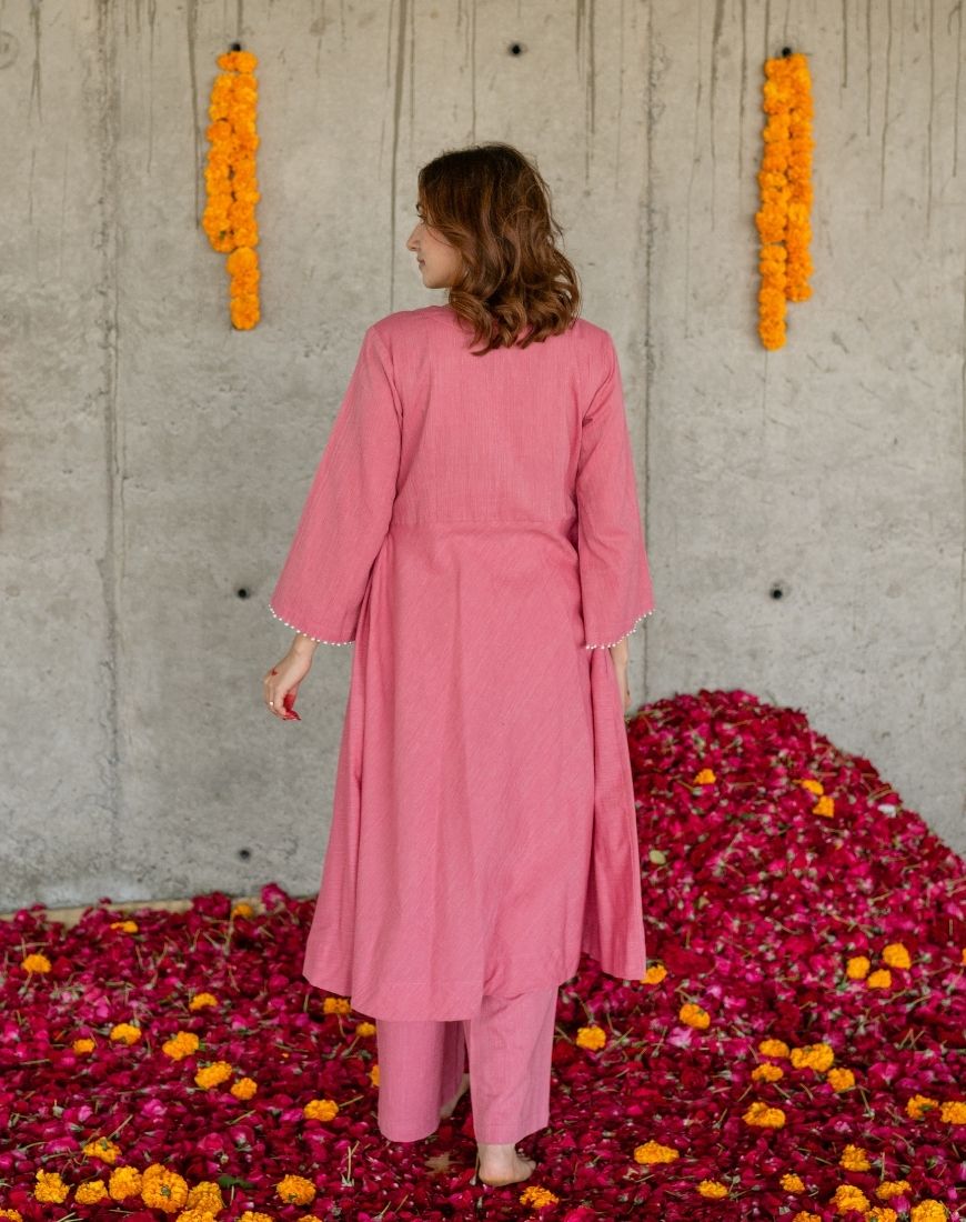 Gulabi Kurta Set