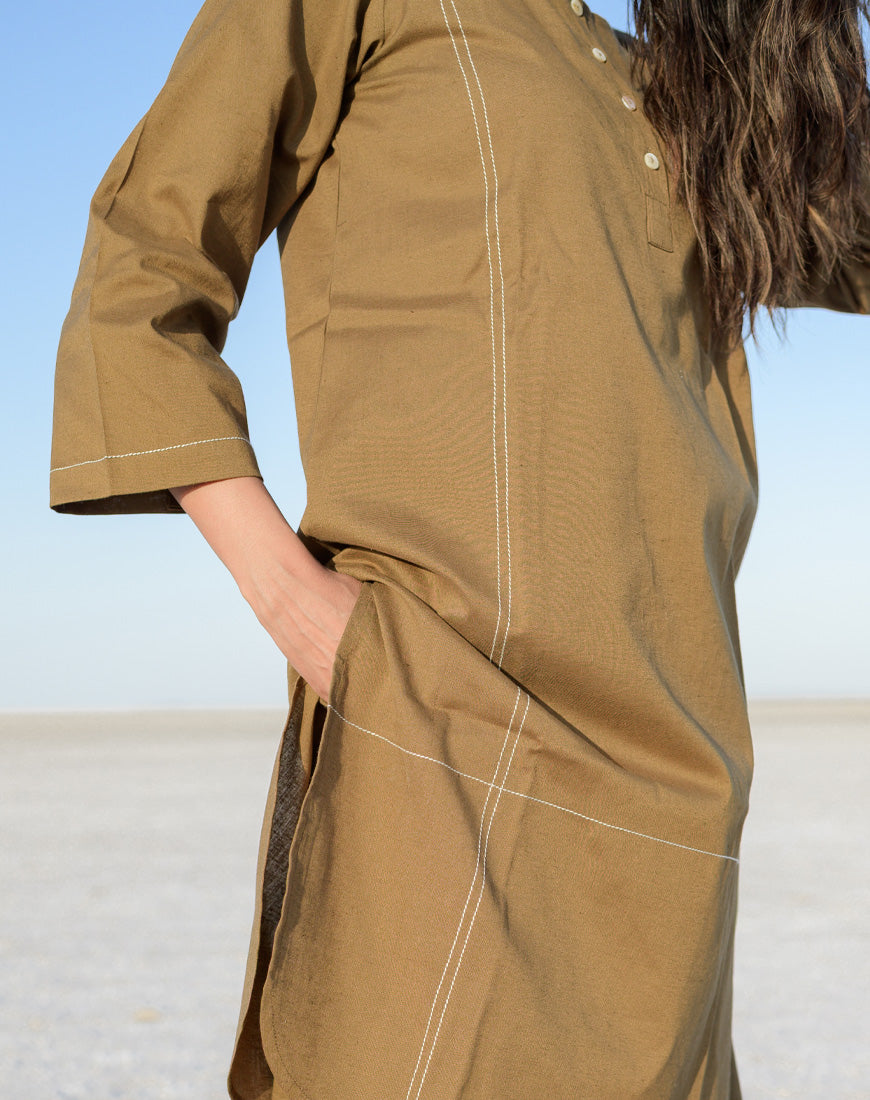 Khaki Brown Co-ord Set