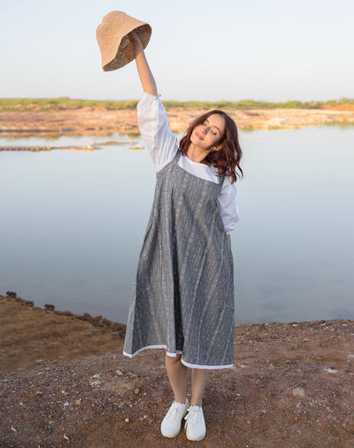 Loom Grey Dress With Top