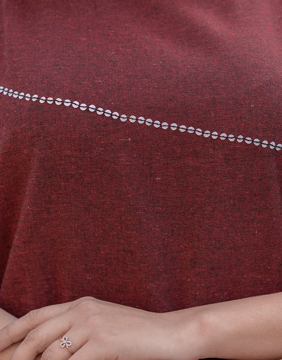 Maroon Sequin Co-ord Set