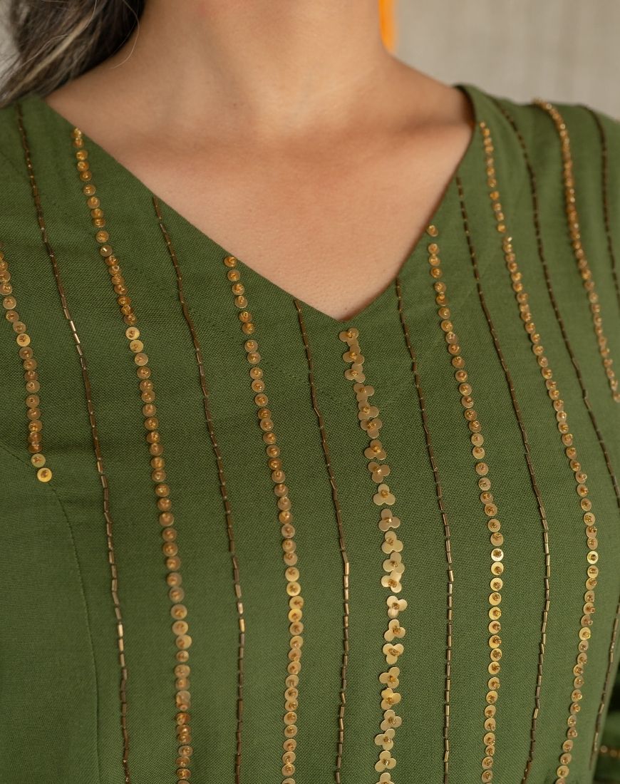 Mehndi Kurta Set