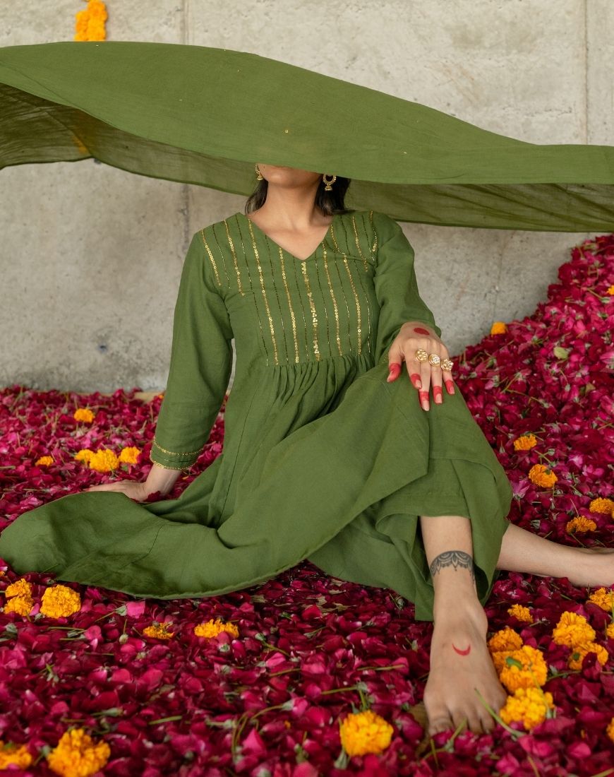 Mehndi Kurta Set