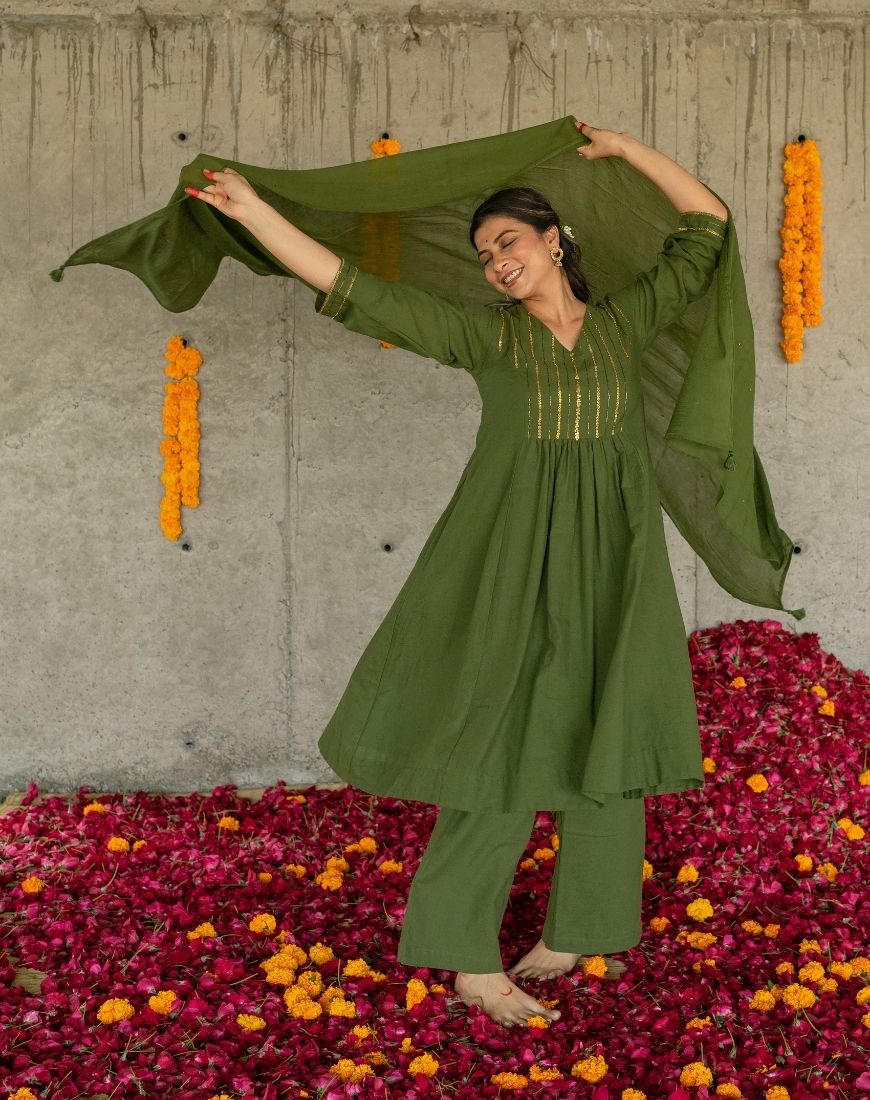 Mehndi Kurta Set