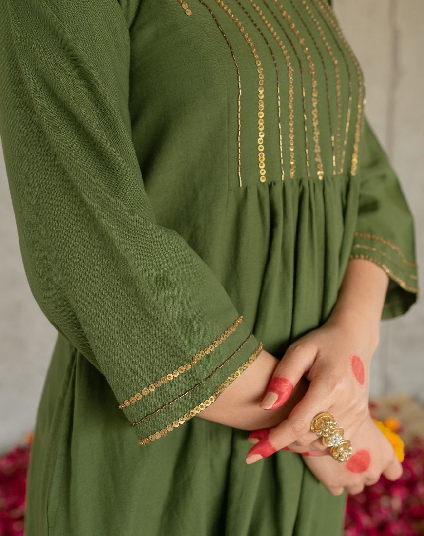 Mehndi Kurta Set
