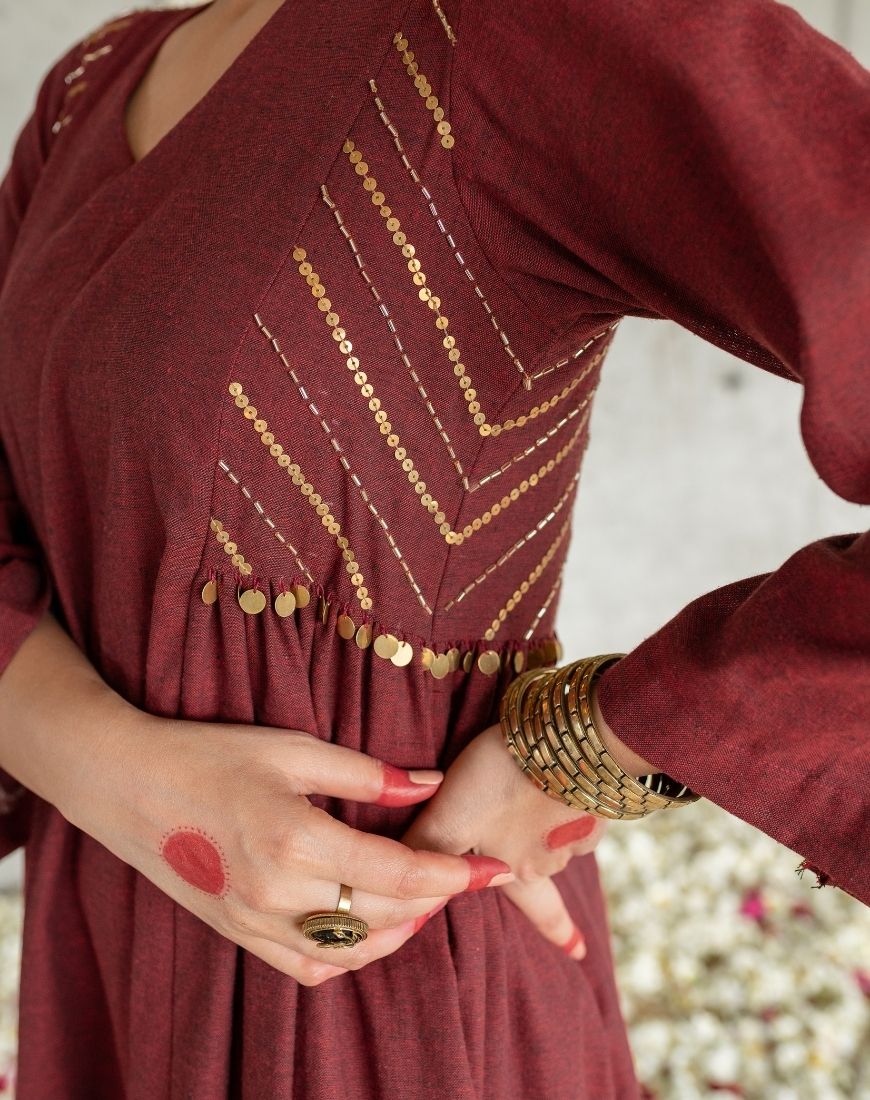 Mehruni Kurta Set