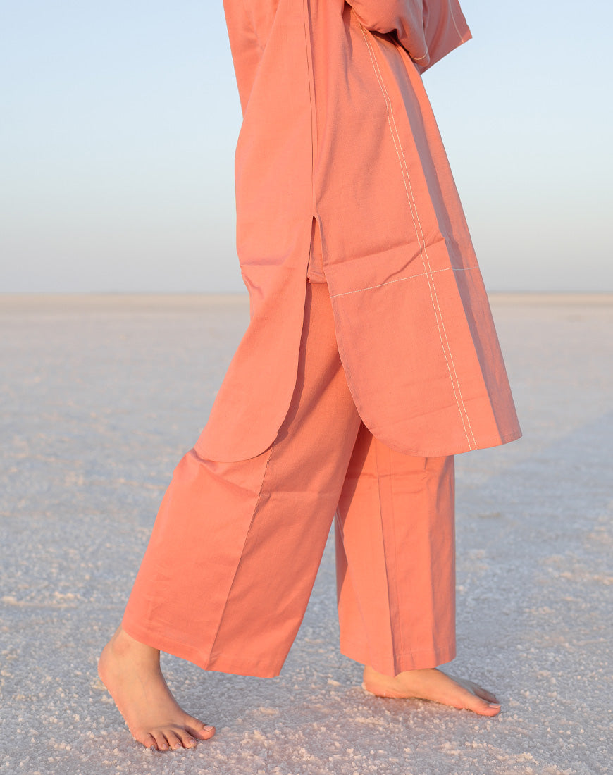 Melon Peach Co-ord Set