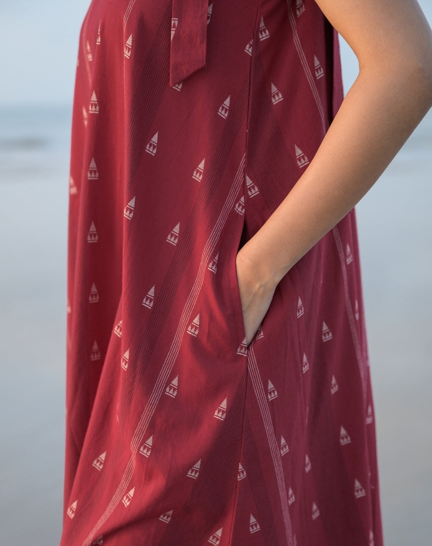 Mitti Red Weave Dress