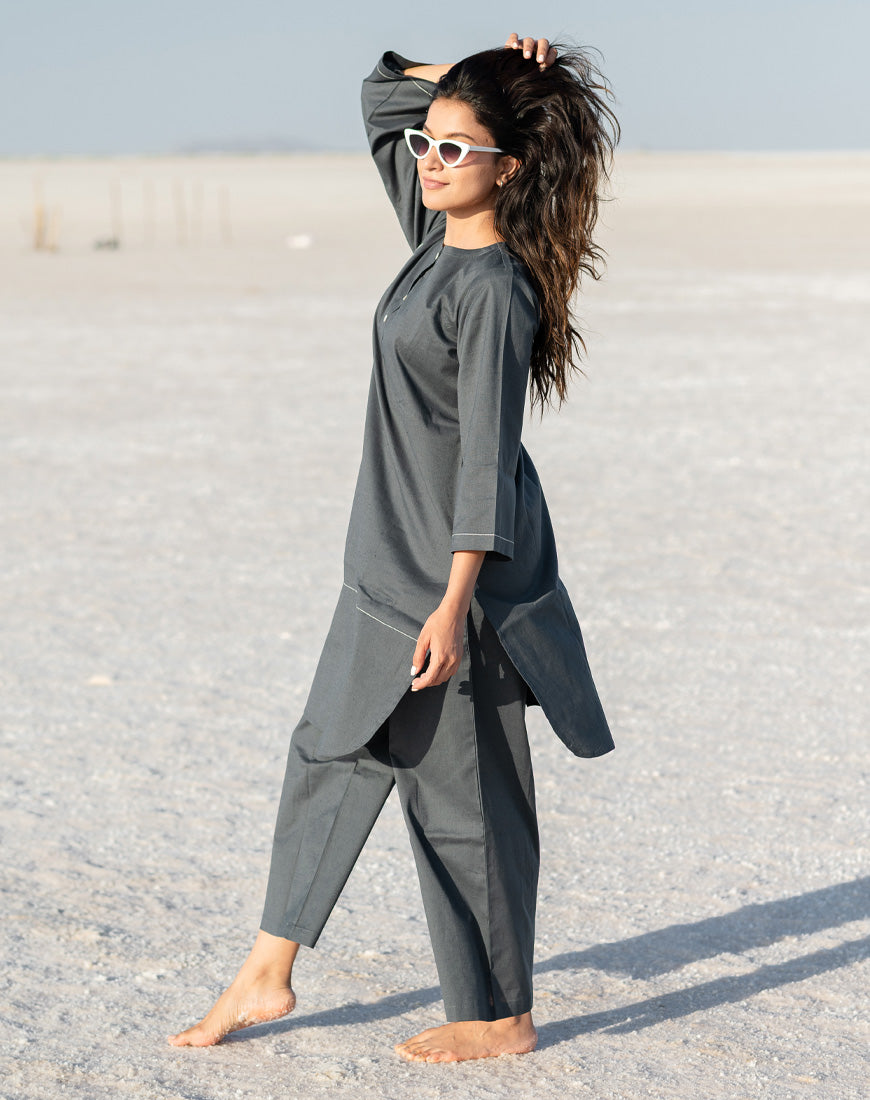 Moon Grey Co-ord Set