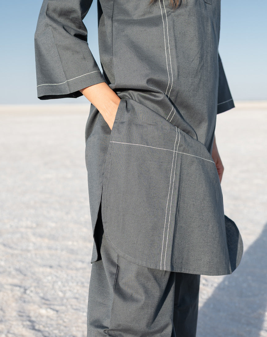 Moon Grey Co-ord Set