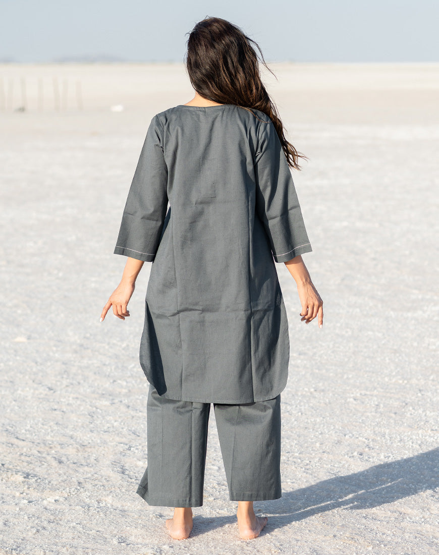 Moon Grey Co-ord Set