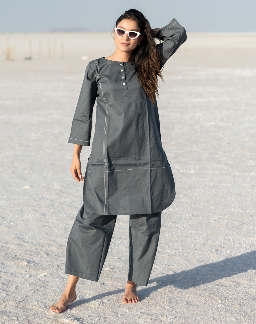 Moon Grey Co-ord Set