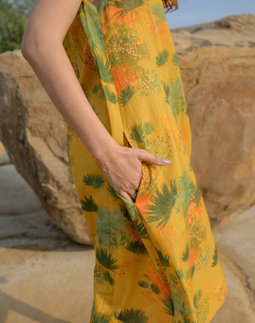 Mustard Garden Dress