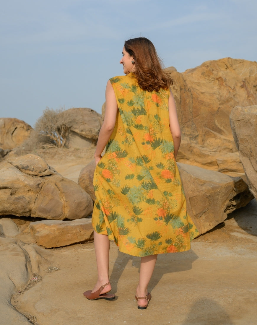 Mustard Garden Dress