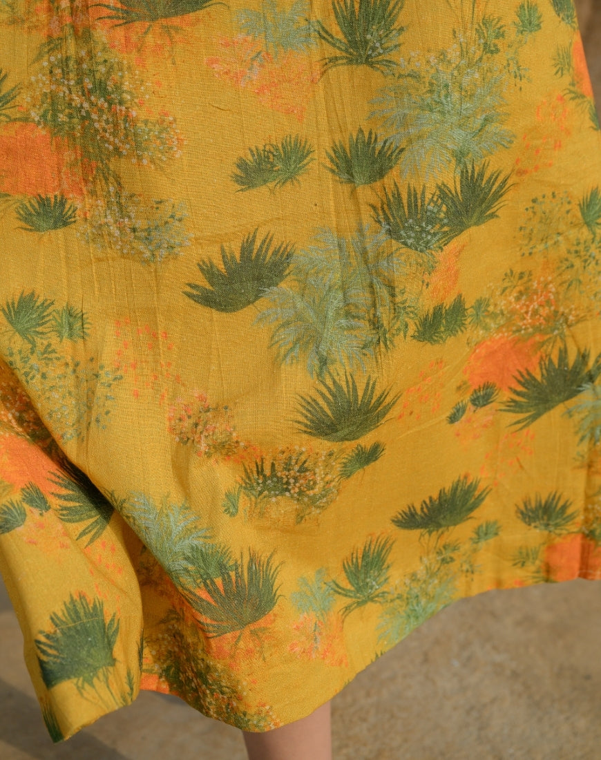 Mustard Garden Dress