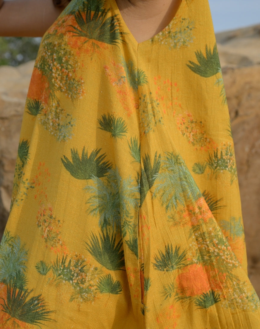 Mustard Garden Dress