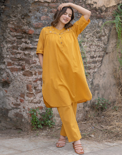 Mustard Yellow Co-ord Set