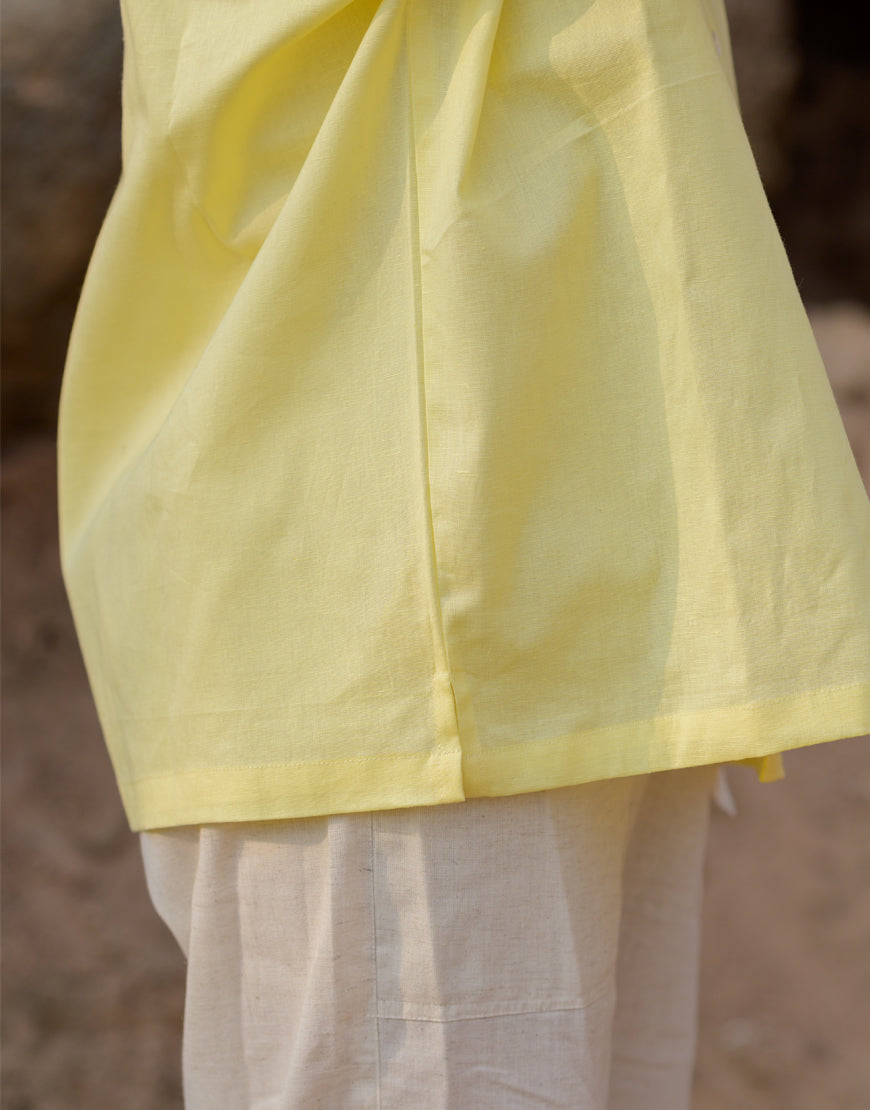 Pop-Corn Yellow Oversized Shirt
