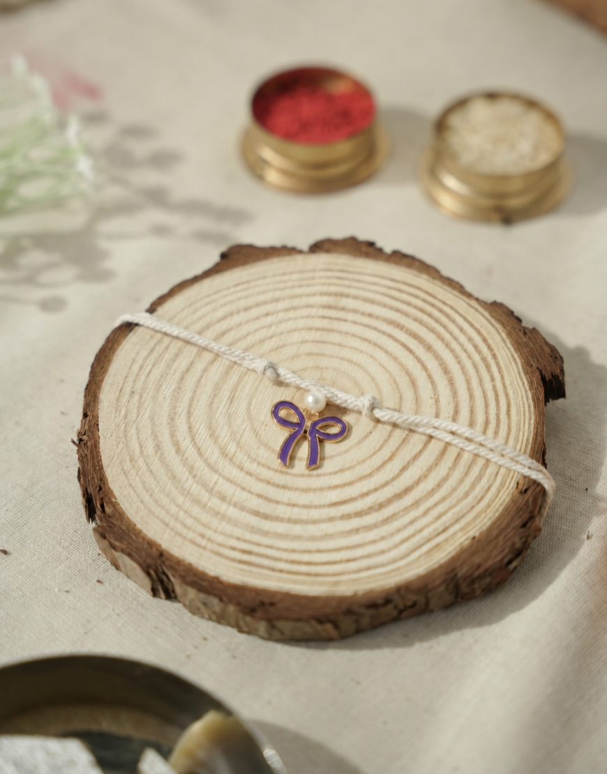 Purple Charm Rakhi