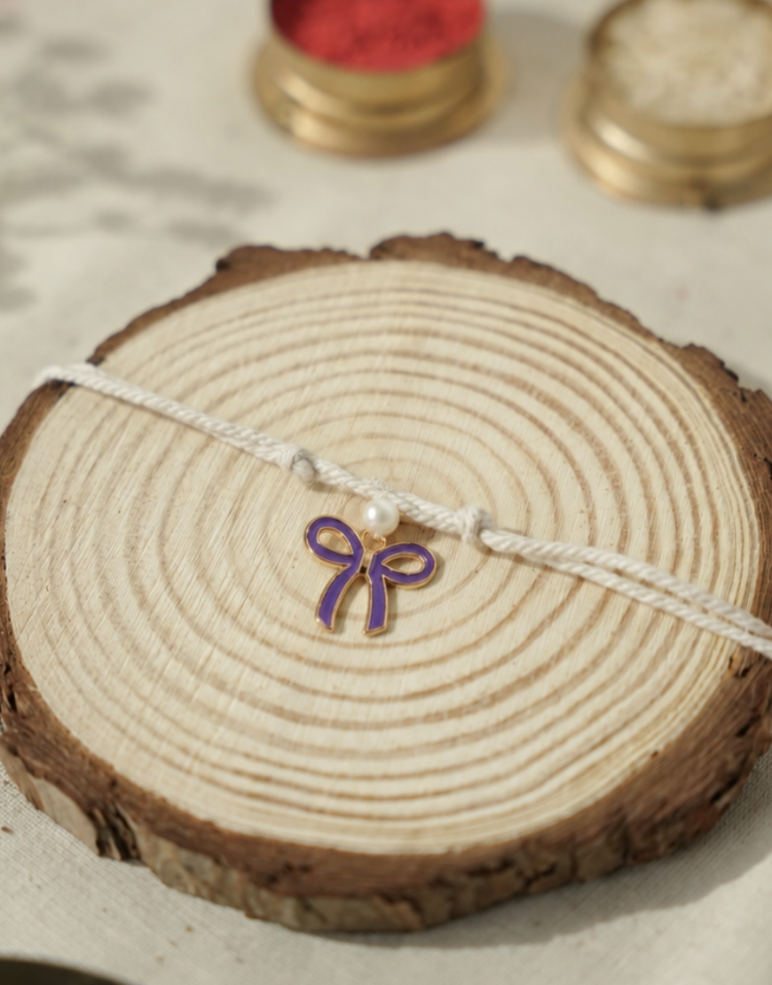 Purple Charm Rakhi