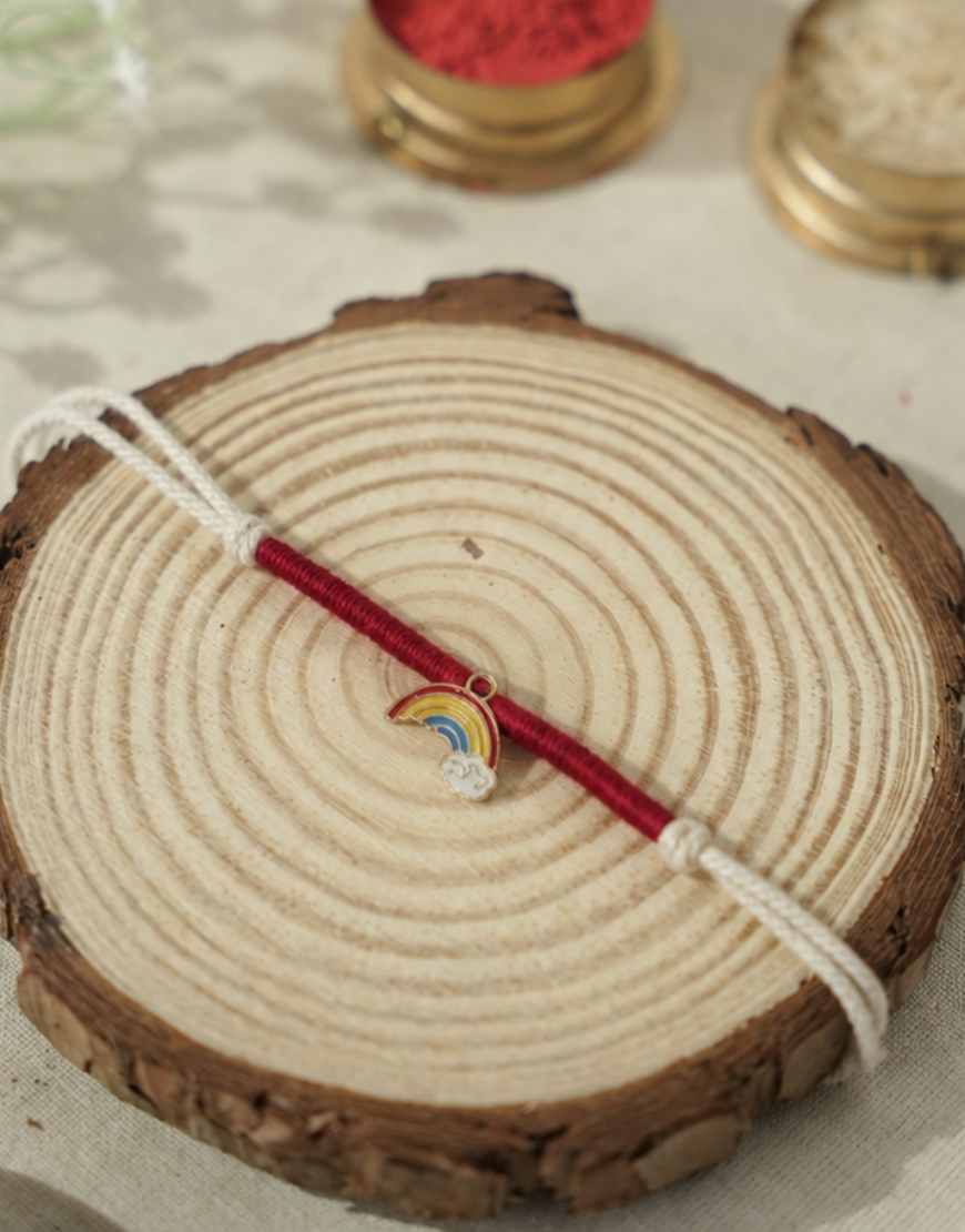 Red Rainbow Rakhi