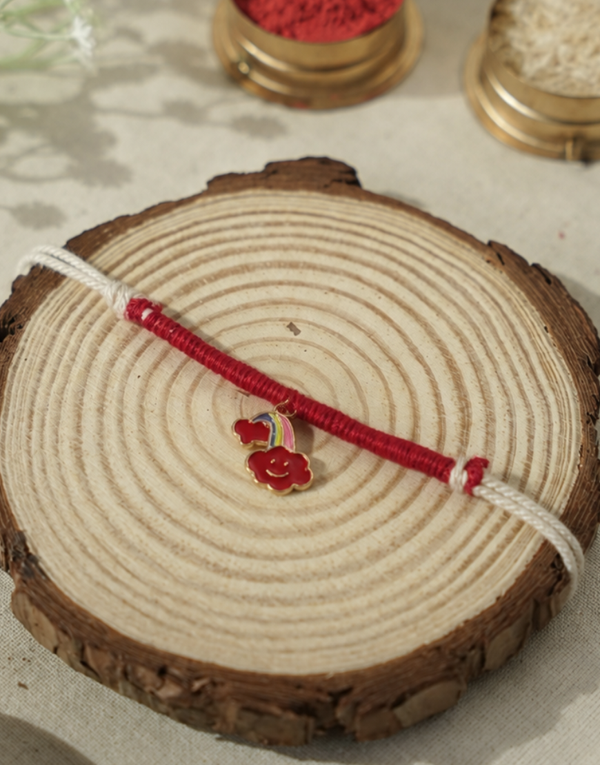 Tiny Red Rainbow Rakhi