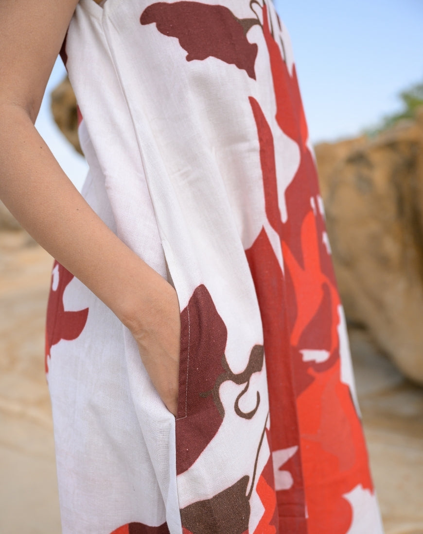 Red Bloom Dress