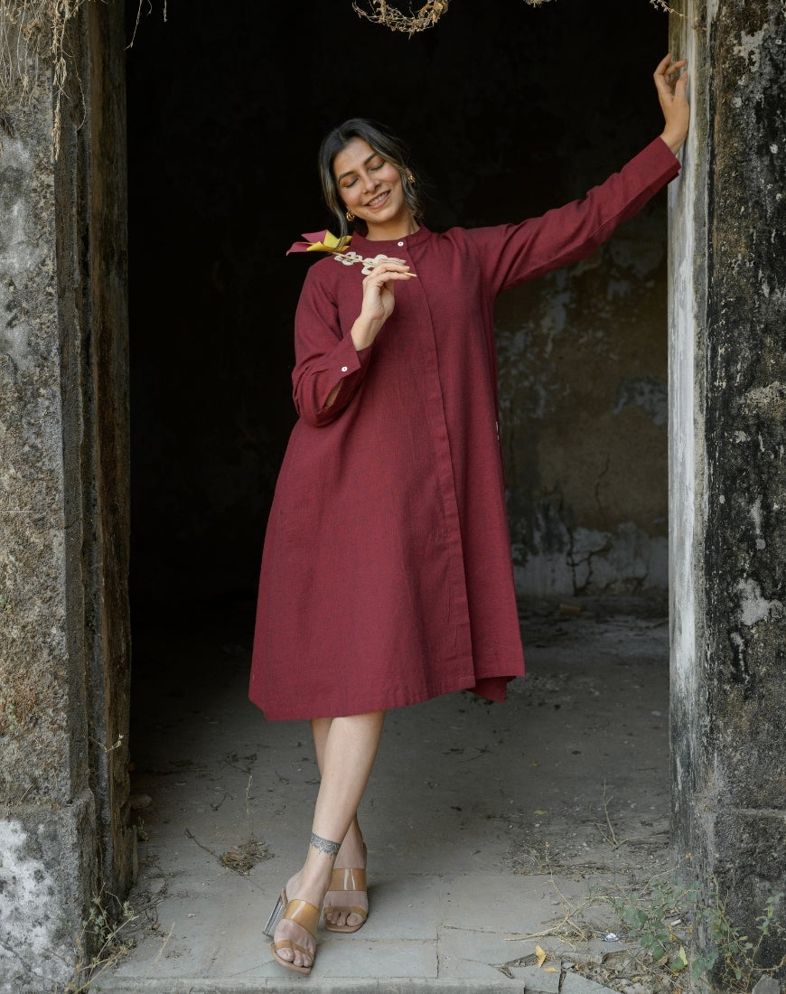 Red Maroon Dress