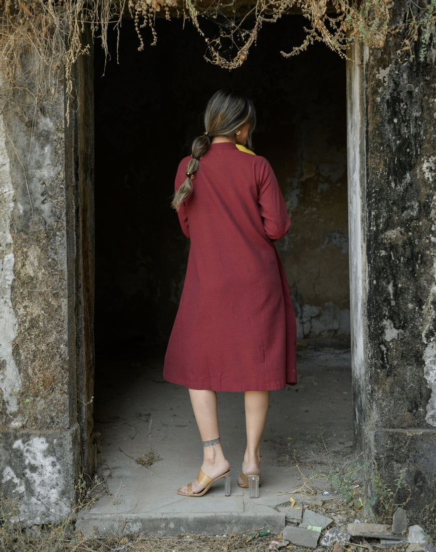 Red Maroon Dress