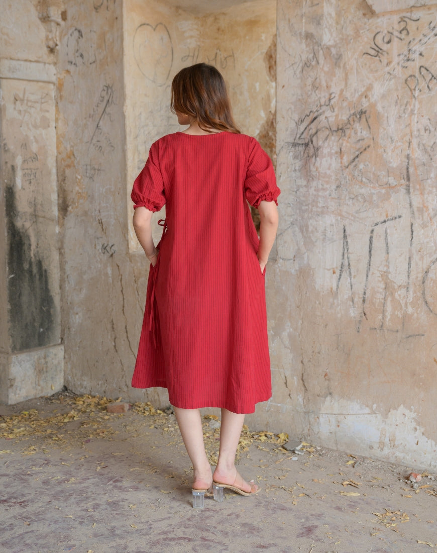 Red Wrap Dress