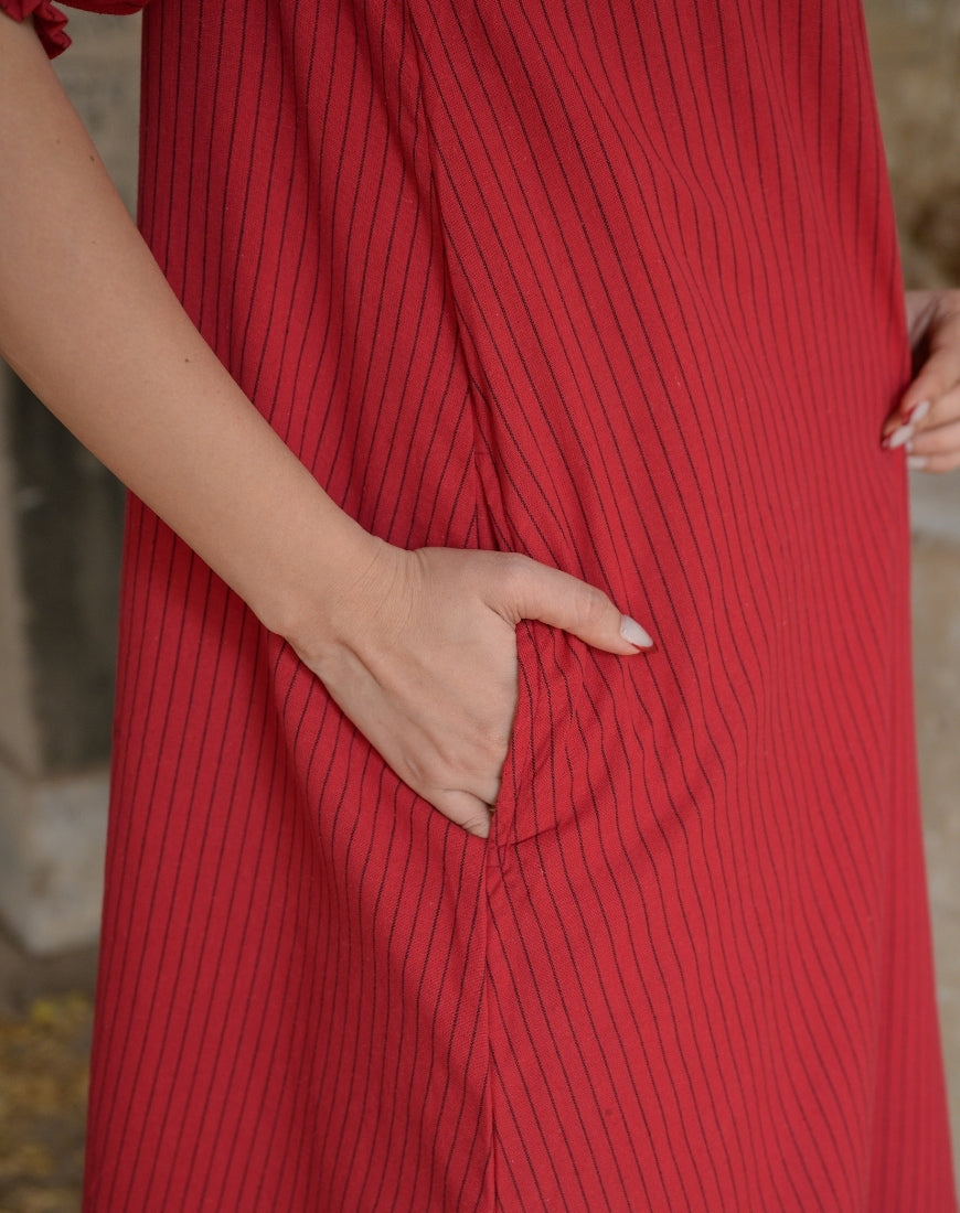 Red Wrap Dress