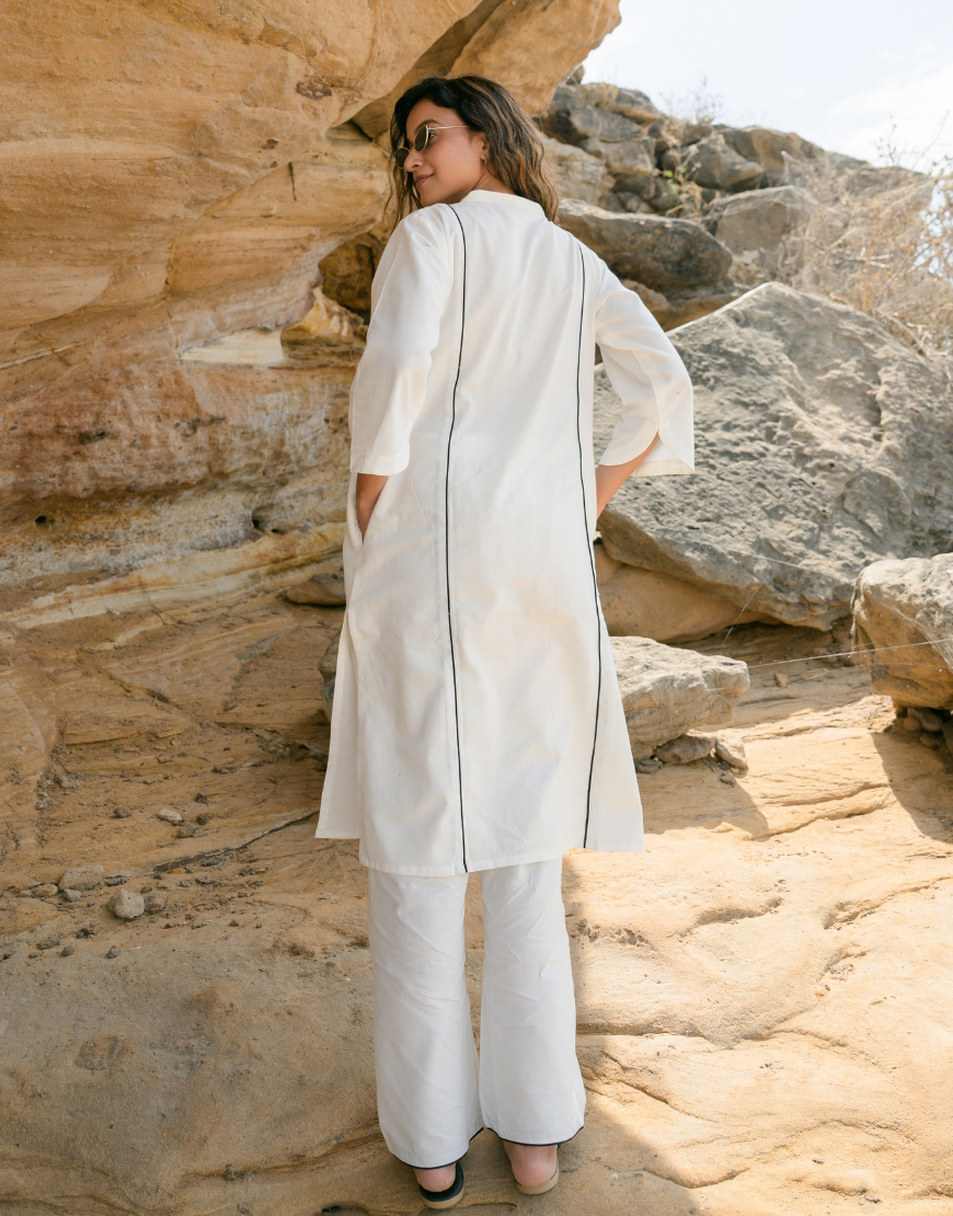 Retro White Co-ord Set