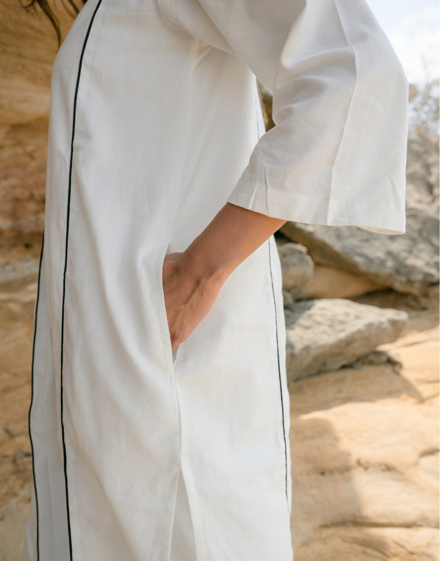 Retro White Co-ord Set