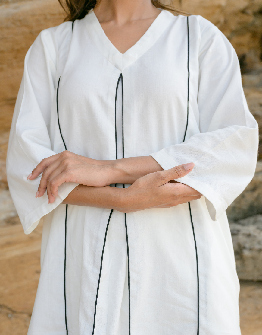 Retro White Co-ord Set