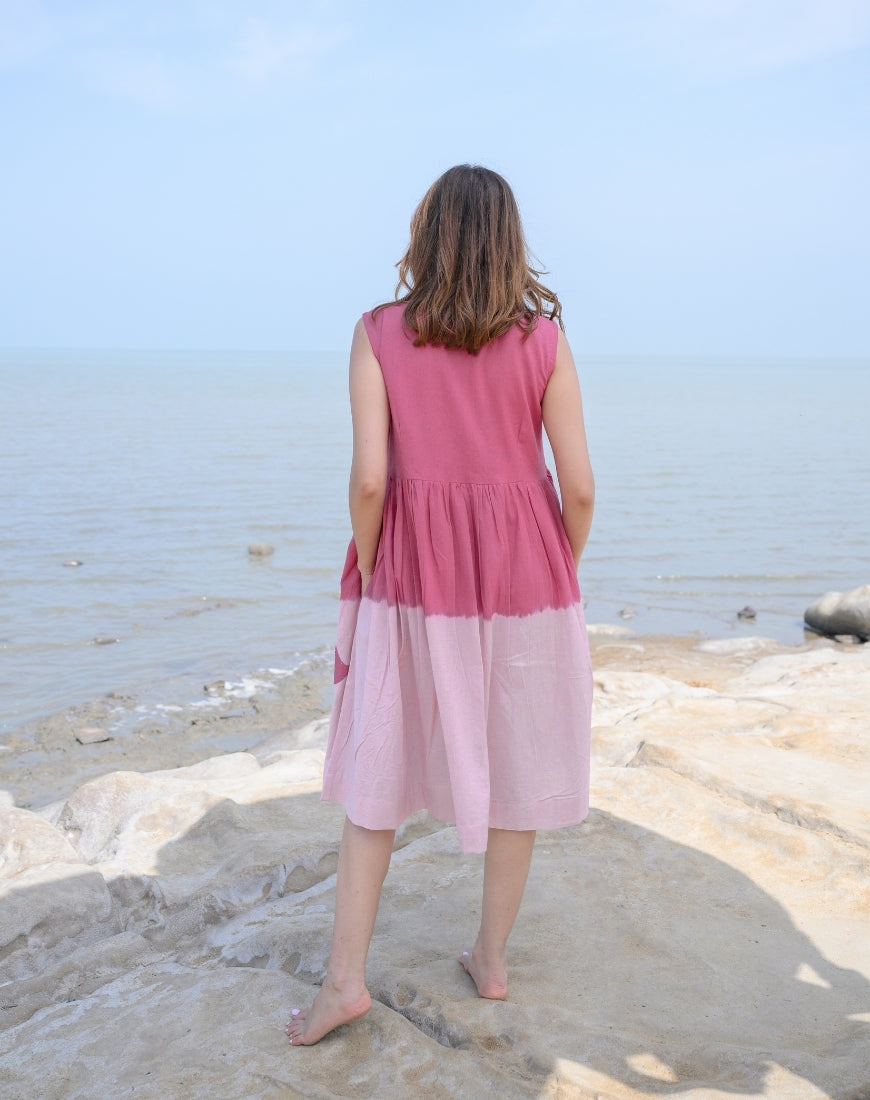 Rooh Afza Tie-Dye Dress