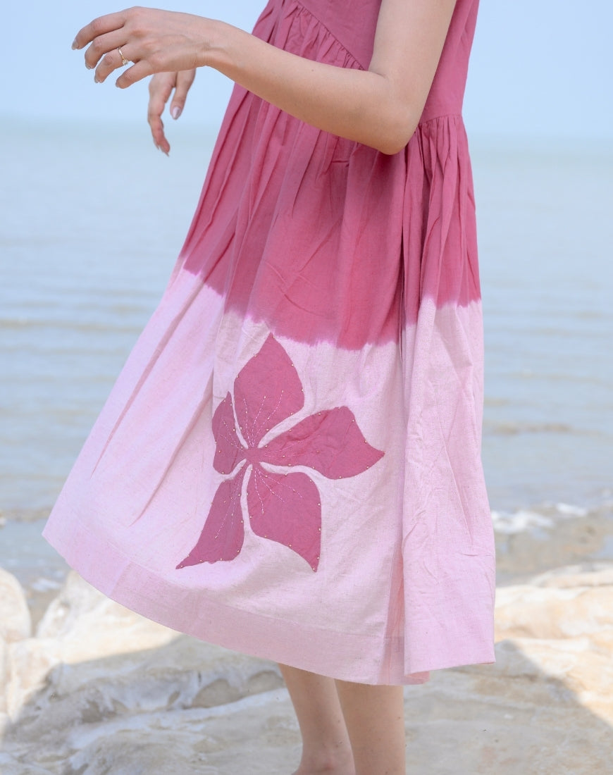 Rooh Afza Tie-Dye Dress