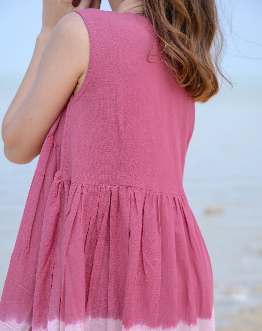 Rooh Afza Tie-Dye Dress