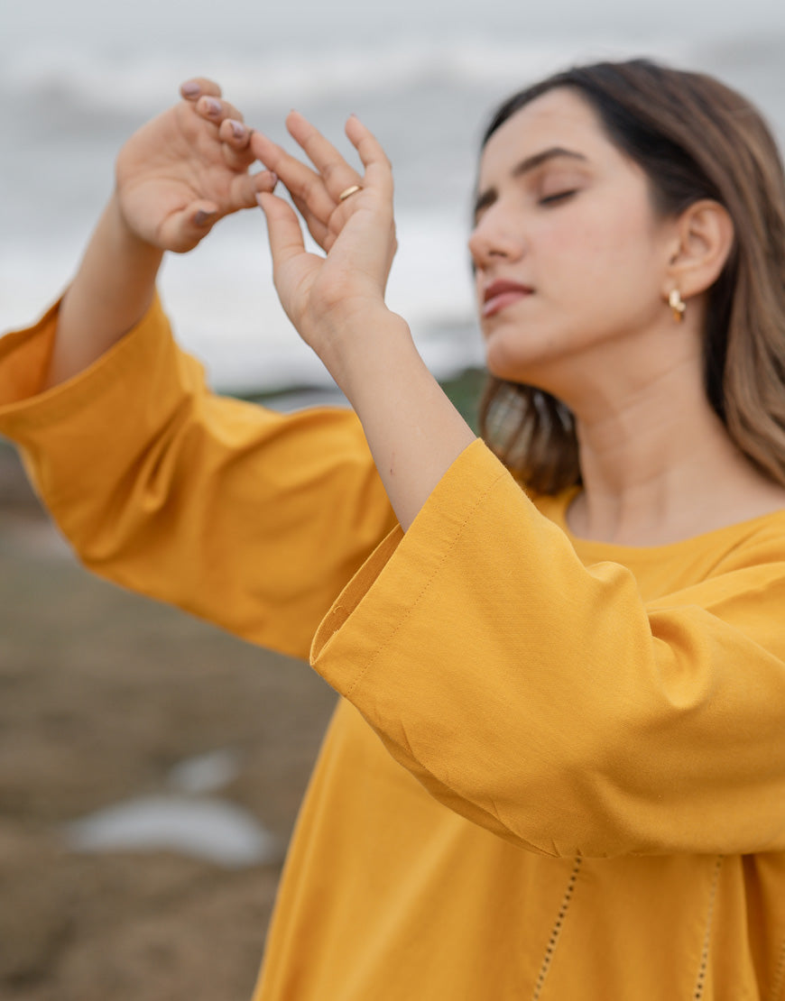 Saffron Yellow Breeze Dress