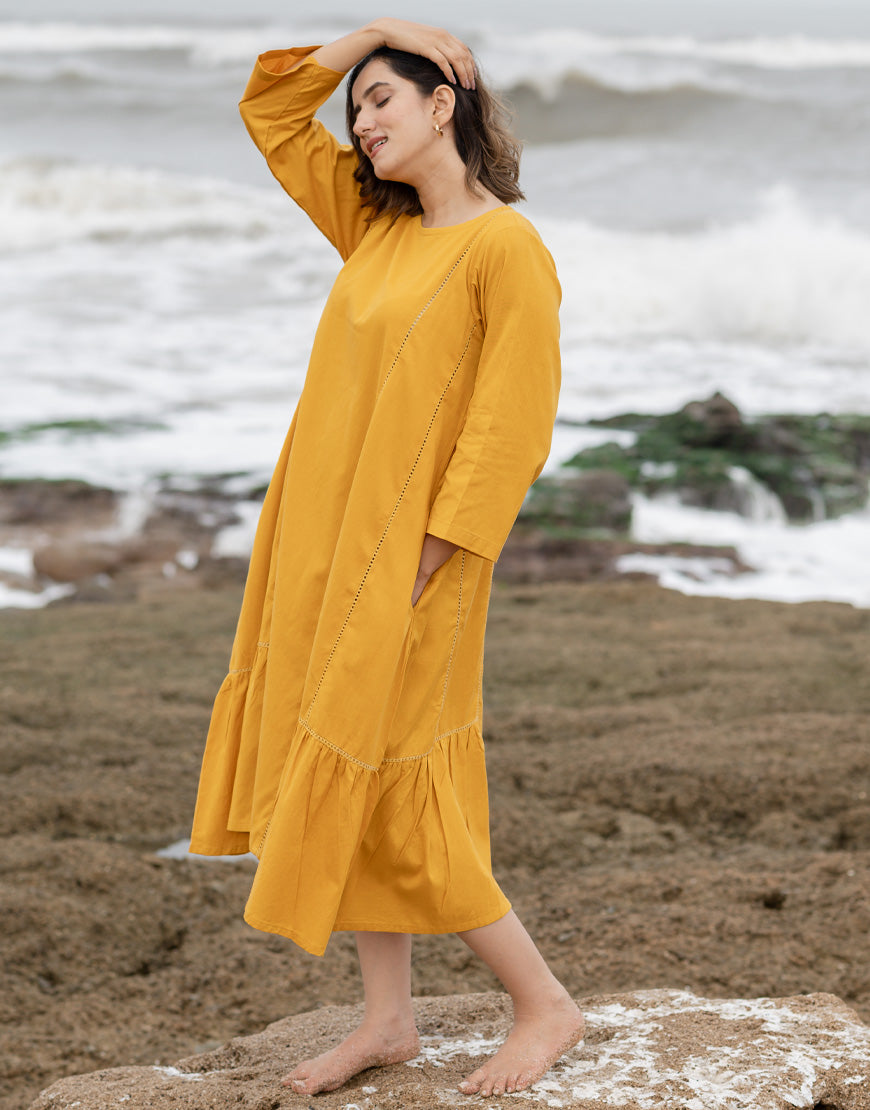 Saffron Yellow Breeze Dress