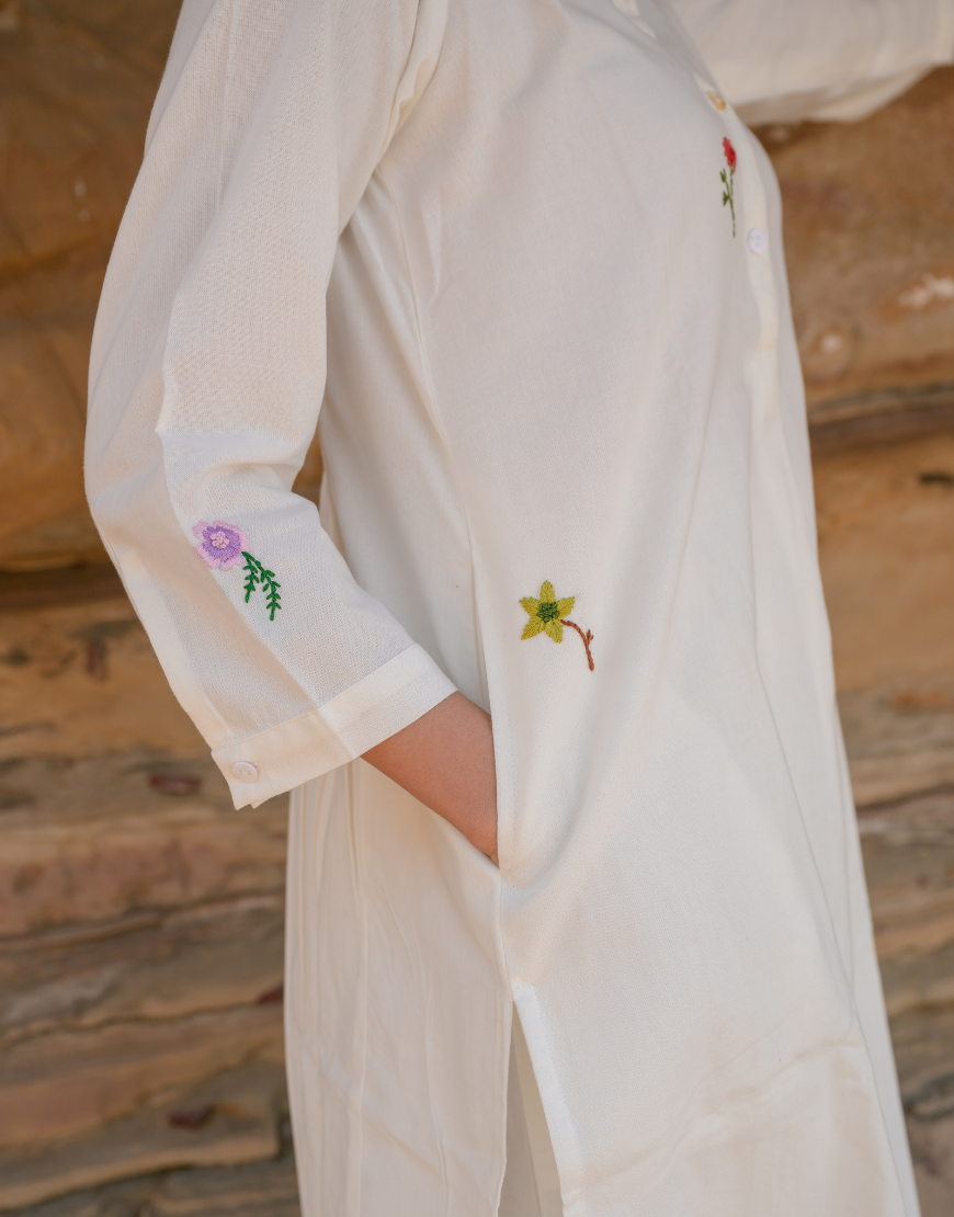 Salt White Co-ord Set