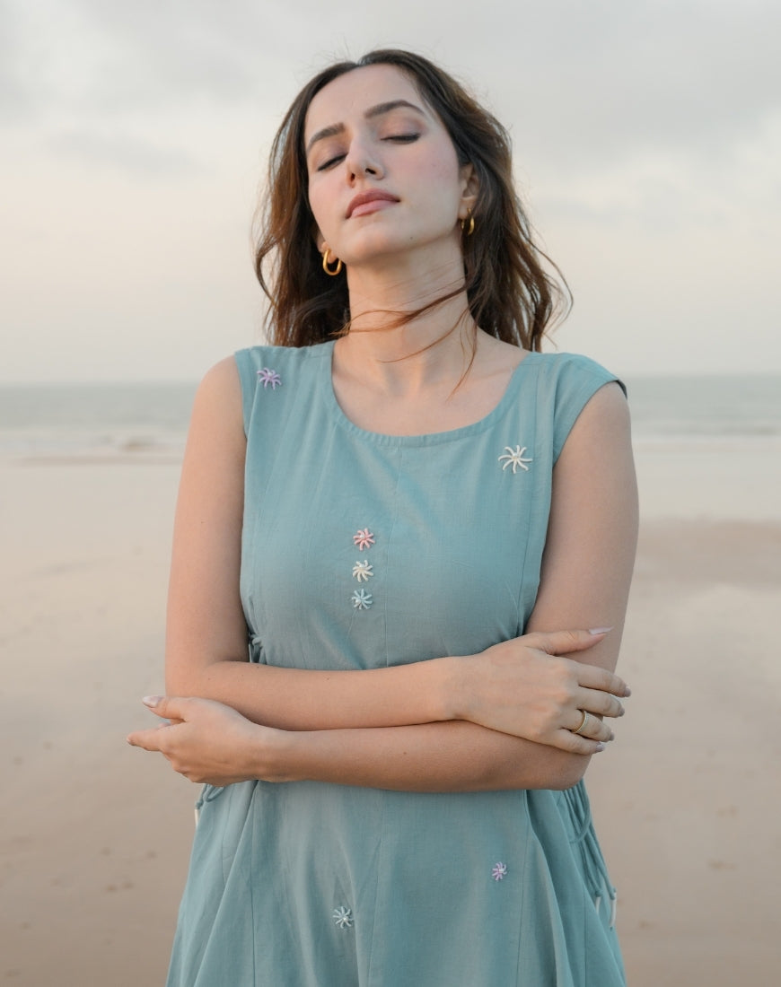 Sea Blue Dress