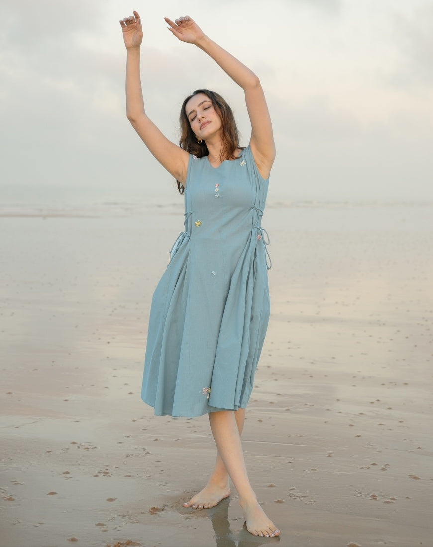 Sea Blue Dress