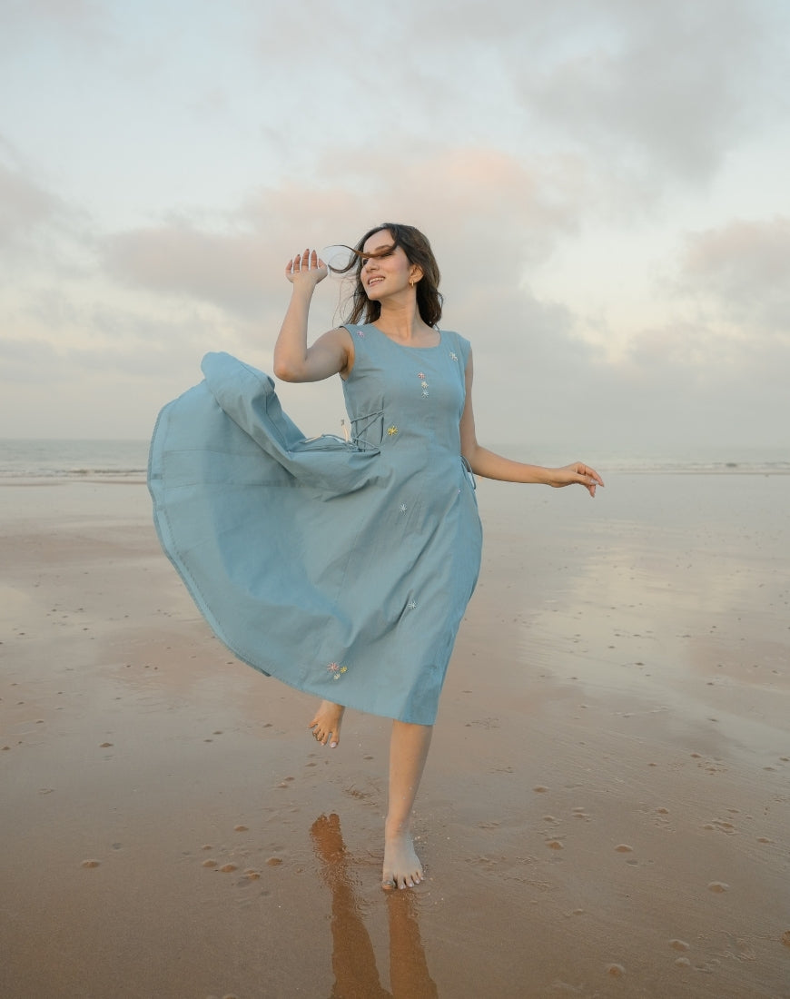 Sea Blue Dress