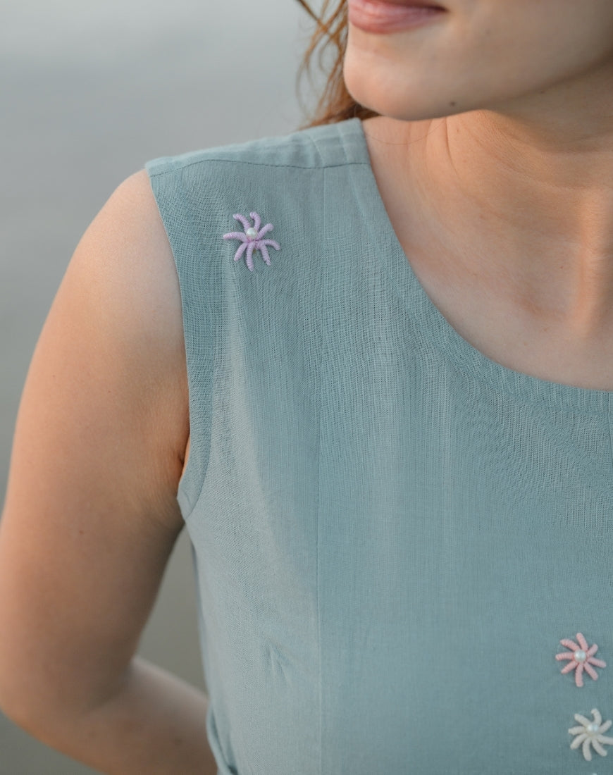 Sea Blue Dress