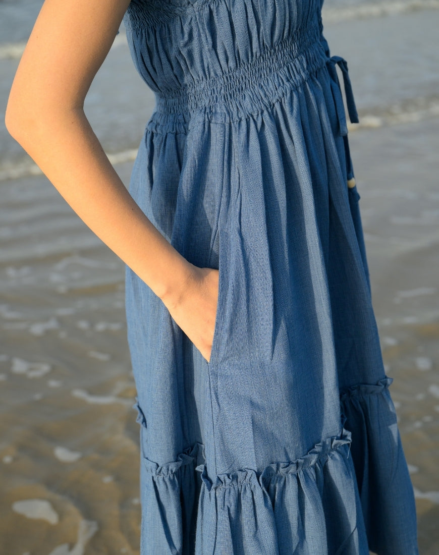 Smoky Blue Dress