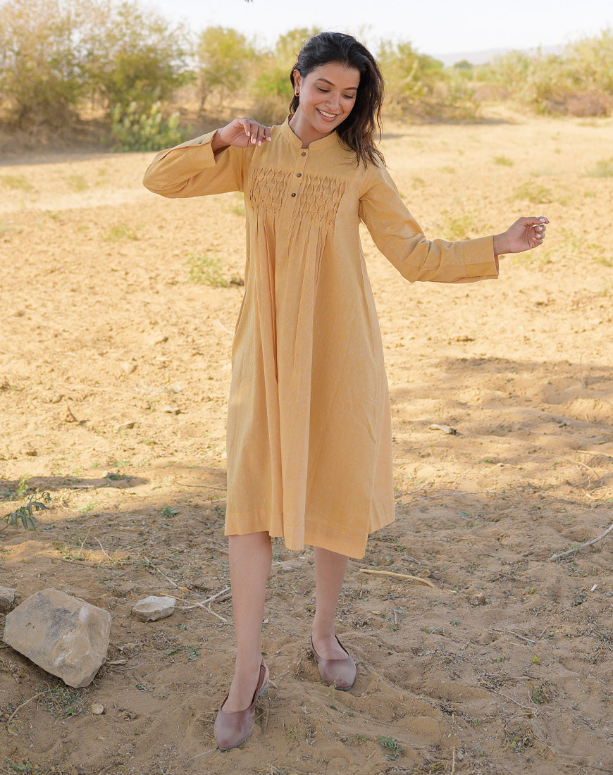 Soft Mustard Dress