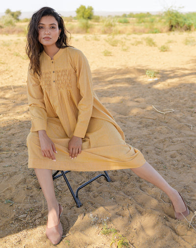 Soft Mustard Dress
