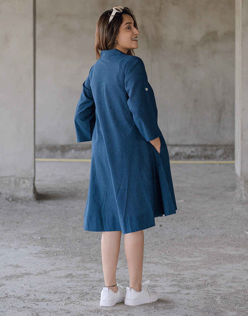 Stellar Indigo Swing Dress